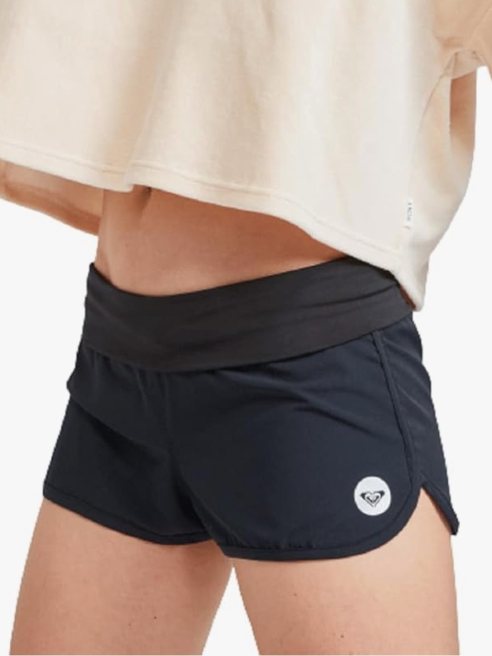 Roxy Endless Summer Black 2” Boardshort Swim Shorts Size Medium